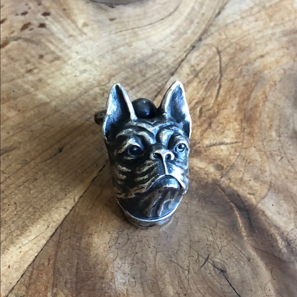 ‼️SOLD‼️ Antique Victorian Silver Bulldog Pendant